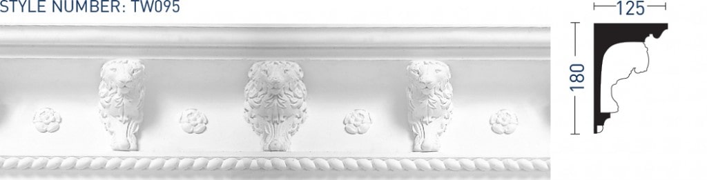 Enriched Cornice TW095 - Thomas & Wilson London Cornicing Coving Plasterwork