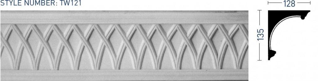 Enriched Cornice TW121 - Thomas & Wilson London Cornicing Coving Plasterwork