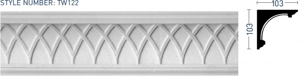 Enriched Cornice TW122 - Thomas & Wilson London Cornicing Coving Plasterwork