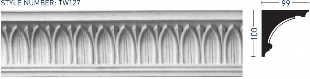 Enriched Cornice TW127 - Thomas & Wilson London Cornicing Coving Plasterwork
