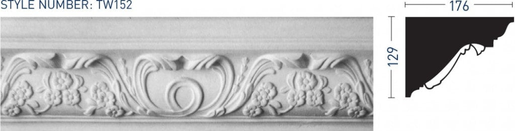 Enriched Cornice TW152 - Thomas & Wilson London Cornicing Coving Plasterwork