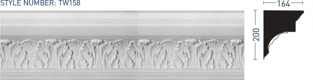 Enriched Cornice TW158 - Thomas & Wilson London Cornicing Coving Plasterwork