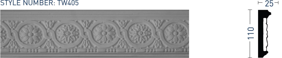 Panel Moulding TW405 - Thomas & Wilson London Cornicing Coving Plasterwork