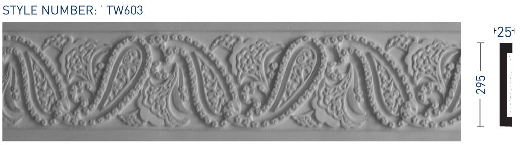 Wall Frieze TW603 - Thomas & Wilson London Cornicing Coving Plasterwork